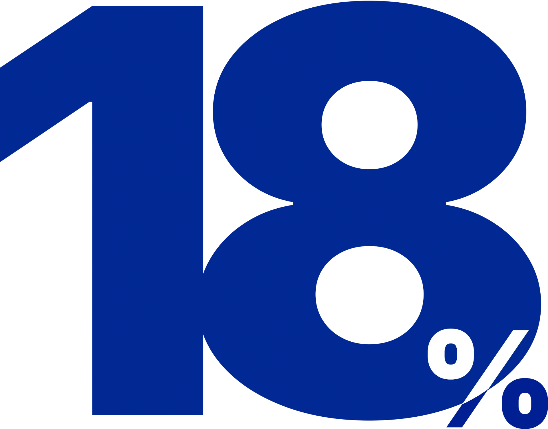 Eighteen per cent
